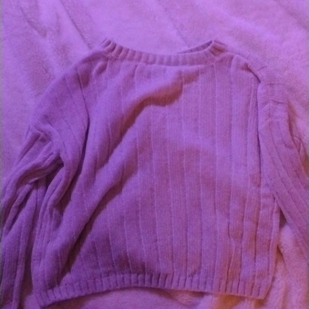 S/Ch, 3-5, white, textured, thin, soft sweater, No Boundaries, Lightly used